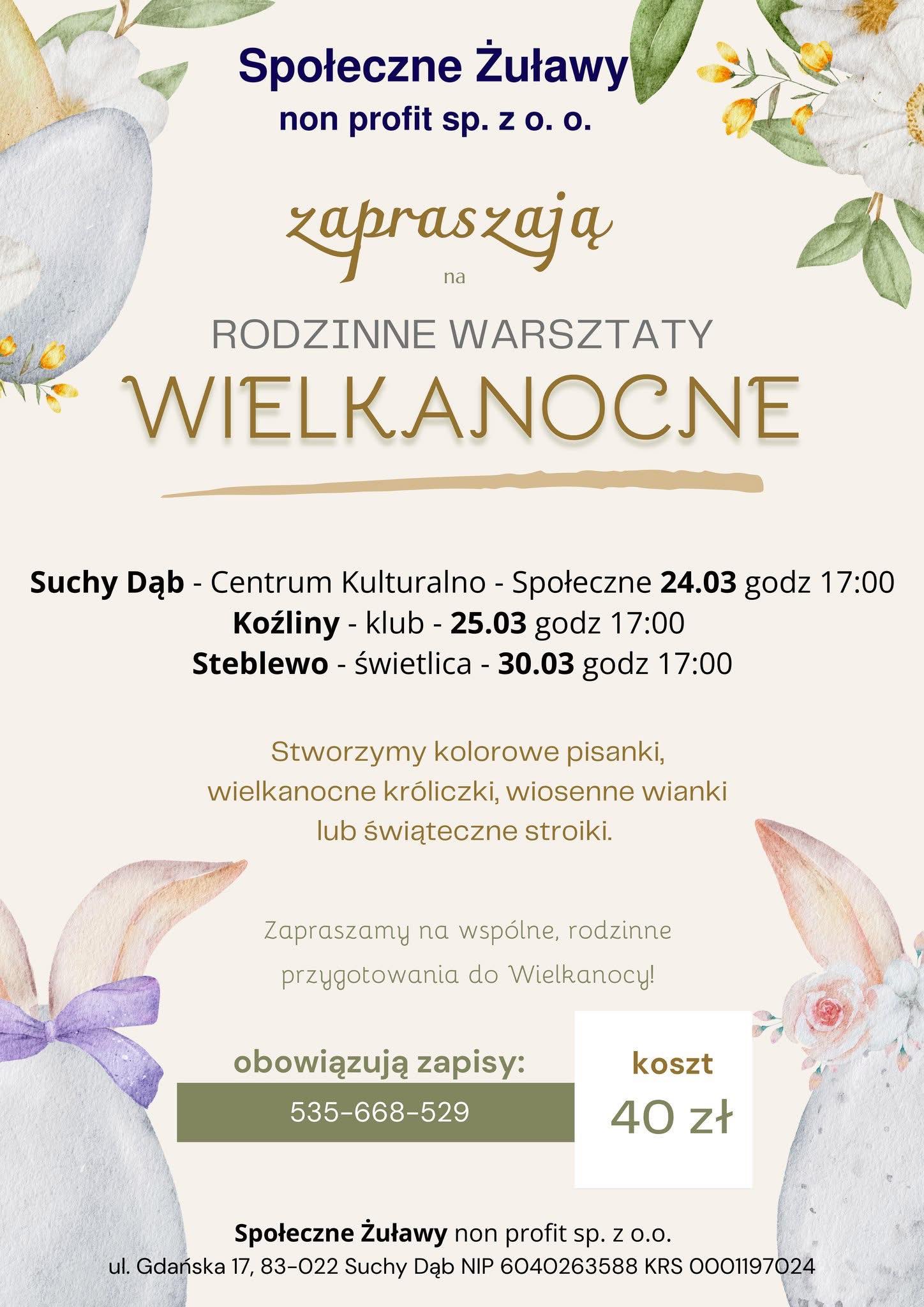 Rodzinne warsztaty Wielkanocne