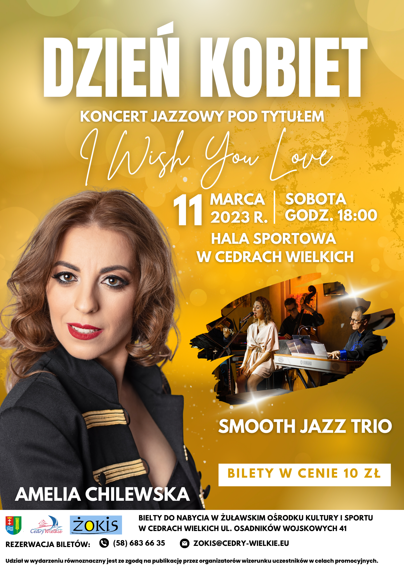 Dzień Kobiet - Koncert Jazzowy pod tyt. "I Wish You Love"