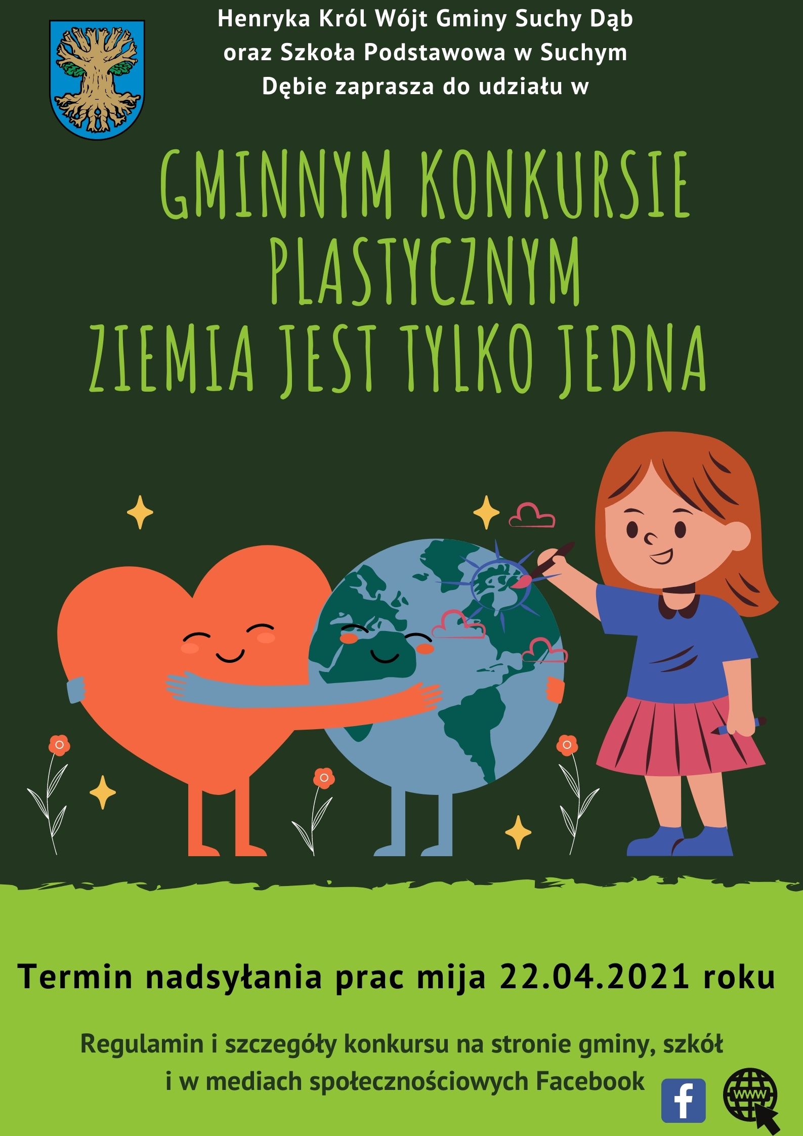 Zielony Ilustracja Ochrona Środowiska Plakat